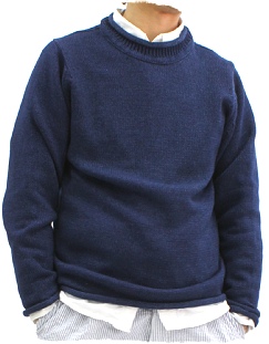 the weekender sweater-indigo